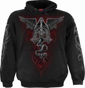 Spiral Hoodie/trui -S- THE DEAD Zwart