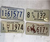 Wyoming Origineel Amerikaans Nummerbord