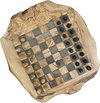 Afbeelding van het spelletje Schaakbord Olijfolie & Honing - Schaakspel - Schaakstukken - Schaakset - Schaken - cadeau - Bordspel - Handgemaakt