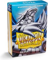 Dragon Shield Card Sleeves: Japanese Matte Silver (59x86mm) - 60 stuks