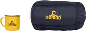 NOMAD® Compressiezak Small | S/M | Blauw | Slaapzak Hoes / Reistas | Vier compressie banden