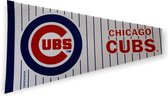 USArticlesEU - Chicago Cubs - MLB - Vaantje - Baseball - Honkbal -  Sportvaantje - Pennant - Wimpel - Vlag - Blauw/Wit/Rood - 31 x 72 cm