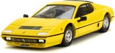 De 1:43 Diecast Modelcar van de Ferrari 512BB van 1976 in Yellow. De fabrikant van het schaalmodel is Best Model. Dit model is alleen online verkrijgbaar