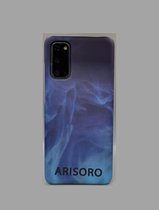 Arisoro Samsung Galaxy S20 Hoesje - Backcover - Blue Smoke