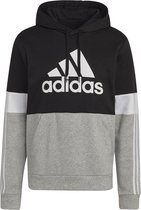 Adidas Essentials Fleece Colorblock Trui / Hoodie - Zwart Heren - Maat L