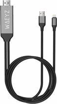 WAEYZ - Geschikt voor Apple Lightning Naar HDMI Kabel | 2 meter HDTV Kabel | 1080p Resolution Full HD  You tube Compatible