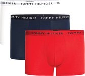 Tommy Hilfiger Onderbroek - Mannen - wit - navy - rood