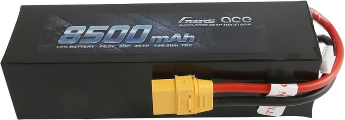 Gens ace 8500mAh 14.8V 50C 4S1P LBP PC Material Case with XT90 Plug
