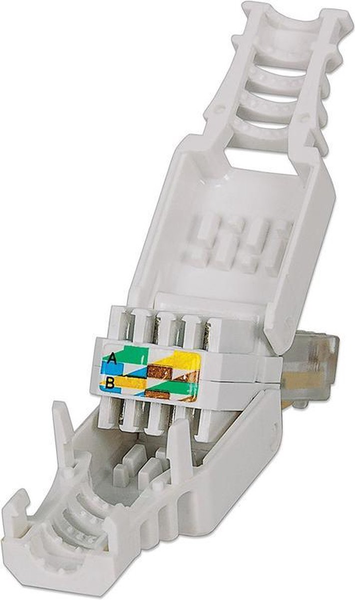 RJ45 Connector Cat6a / Cat7 - LAN stekker - Afgeschermd - FTP voor soepele  en stugge... | bol.com