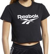 Reebok Cl F Vector Crop Tee T-shirt Vrouwen Zwarte Xs