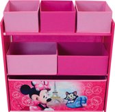 Disney Minnie Mouse Houten Kastje - 66 x 63 cm - 6 mandjes speelgoeddoos