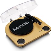 Lenco LS-40WD - Platenspeler met ingebouwde Speakers - Stereo - Hout