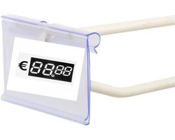 Prijskaarthouders 30 stuks / label houder / clear prijs display / reclame - promotie display prijs houder / etiket display.