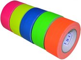 TD47 Gaffa Tape Fluor Deal (5 rollen / 50mm)