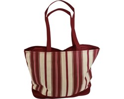 Shopper - Boodschappentas - Gestreept Rood