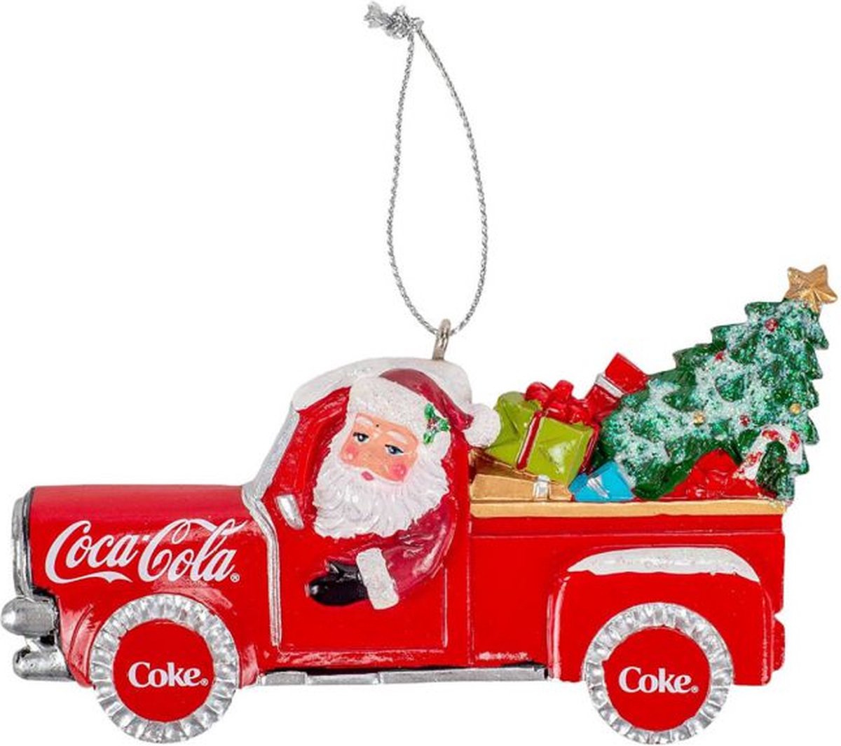 Kurt S. Adler Coca-Cola Santa Pick-Up Truck Hanging Ornament