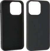 Hoesje Geschikt voor de iPhone 13 Pro Max - Fashion Color Backcover Telefoonhoesje - Zwart