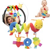 Rups Baby Kinderwagen Speelgoed Spiraal – Autostoelspeeltje – Boxspiraal – Activiteitenspiraal – Maxi Cosi Rammelaar – Wagenspanner