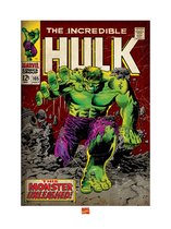 Pyramid Incredible Hulk Monster Unleashed Kunstdruk 60x80cm Poster - 60x80cm
