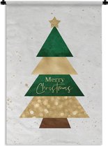 Tapisserie - Tapisserie - Sapin de Noël - Citations - Énonciations - Joyeux Noël - 60x90 cm - Tapisserie