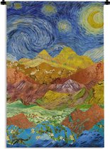 Wandkleed - Wanddoek - Van Gogh - Oude Meesters - Schilderij - 60x90 cm - Wandtapijt
