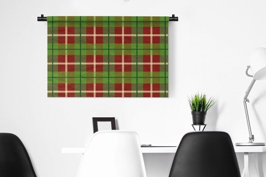 Tapisserie - Tapisserie - Plaid - Vert - Motifs - 90x60 cm - Tapisserie