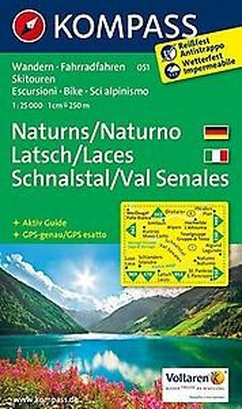 Kompass WK051 Naturns, Latsch, Schnalstal - cover