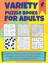 Variety Puzzle Book For Adults