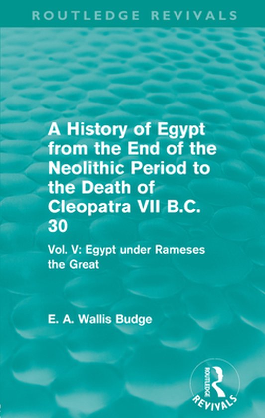 A   History of Egypt from the End of the Neolithic Period to ... - cover