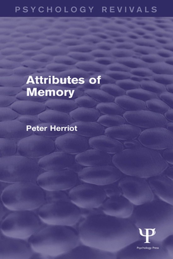 Attributes of Memory - cover