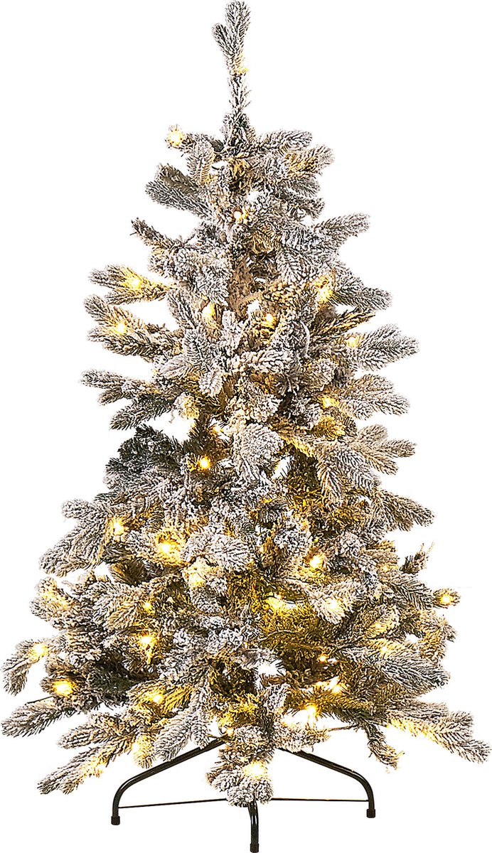 Beliani Sapin de Noël artificiel 210 cm blanc TOMICHI Arbre