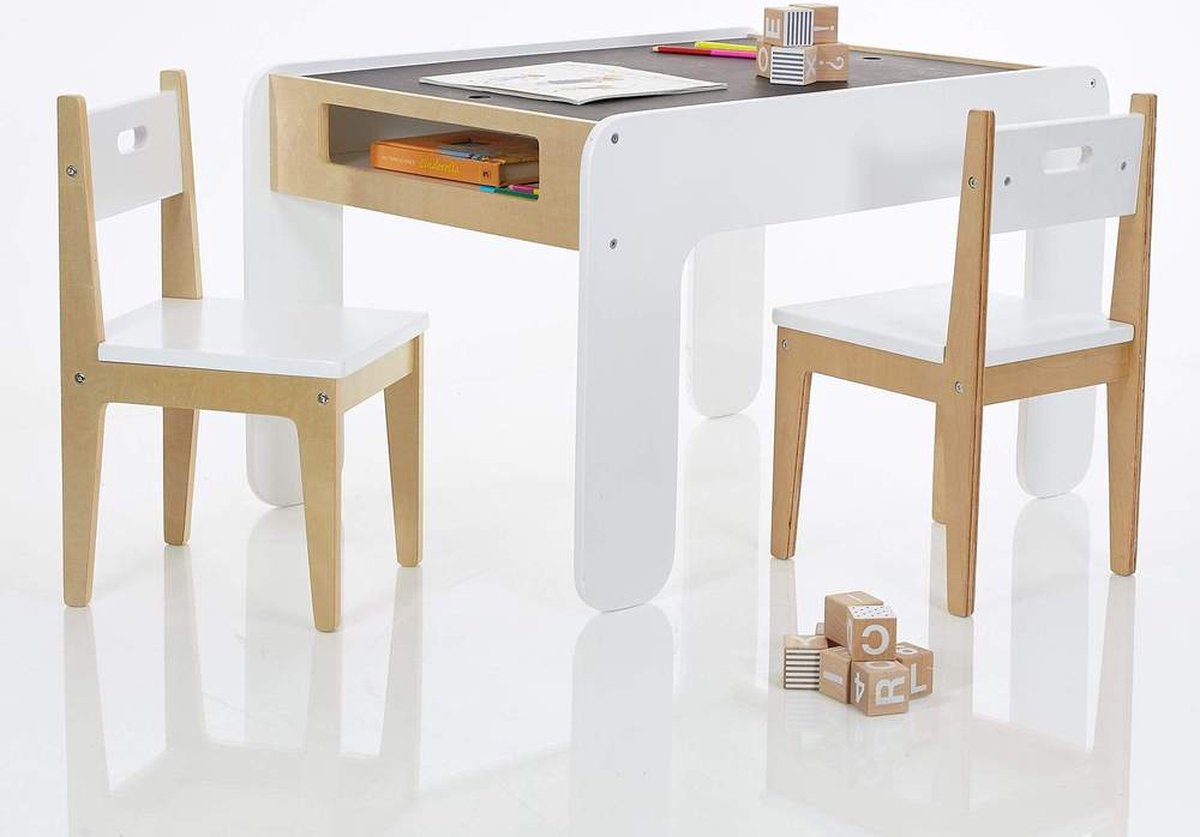 Table d'enfant avec 2 chaises - Sièges Activity- Table d'artisanat - Avec  espace de... | bol