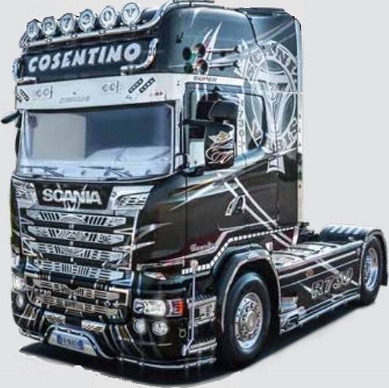 Foto: 1 24 italeri 3952 scania r730 v8 streamline show truck plastic modelbouwpakket