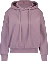 Hunkemöller Dames Nachtmode Hoody lange mouwen Boyfriend Brushed  - Paars - maat 2XL