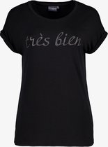 TwoDay zwart dames shirt - Zwart - Maat 3XL