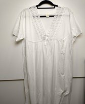 Nachthemd Nicole korte mouwen wit XL/XXL