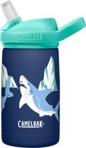 CamelBak Eddy+ Kids SST Vacuum Insulated - Isolatie Drinkfles - 350 ml - BlauwMetaal (Polar Sharks)