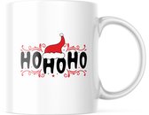Kerst Mok met tekst: Ho Ho Ho | Kerst Decoratie | Kerst Versiering | Grappige Cadeaus | Koffiemok | Koffiebeker | Theemok | Theebeker