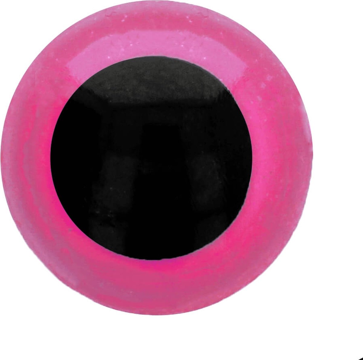 Veiligheidsoogjes 6mm Roze (5 paar) - Merkloos