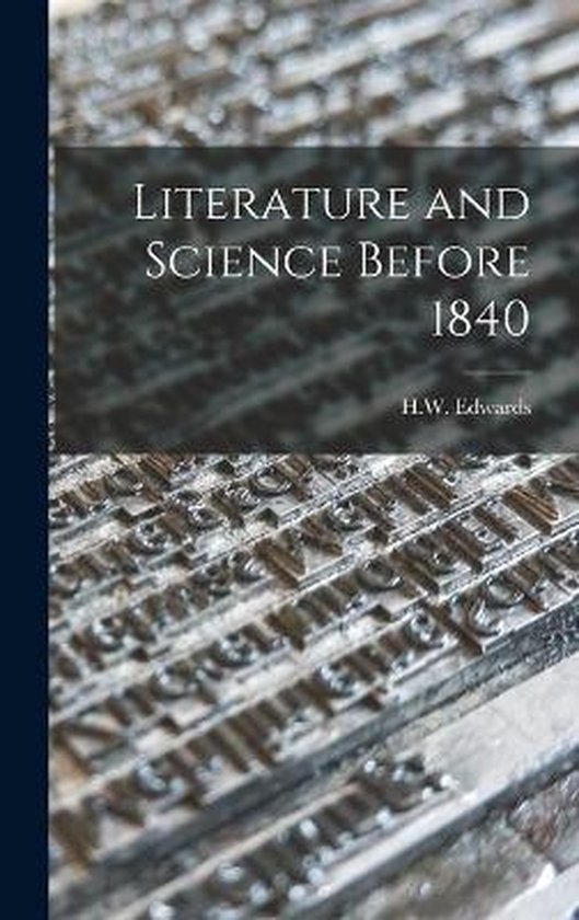 Literature and Science Before 1840 - cover