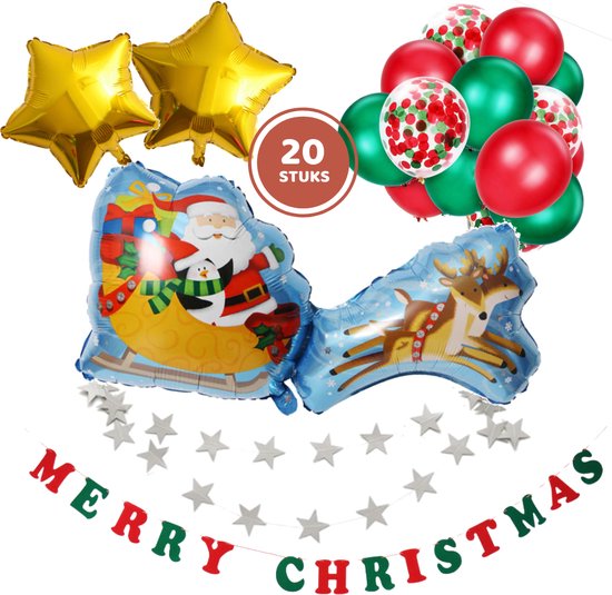 toilet Krachtcel Ontspannend Kerstdecoratie pakket | Versiering kerst klaslokaal | Kerstman | Ballonnen  | kerstmis | bol.com