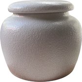 Crematie urn mat wit (85x85x70mm)