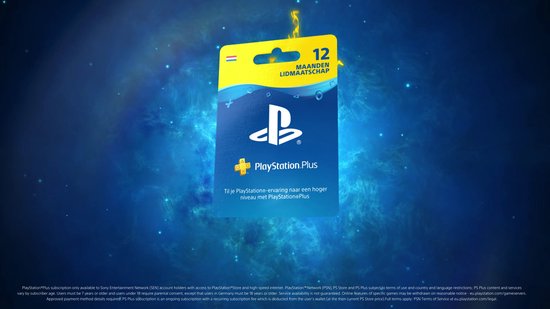 Sony Playstation Plus: 12 Maanden Lidmaatschap - PSN PlayStation Network -  Be | bol.com
