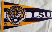 USArticlesEU - LSU Tigers - NCAA - Louisnana State University - University of Louisiana - VS - USA - vintage Vaantje - American Football - Sportvaantje - Wimpel - Vlag - Pennant -