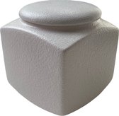 Crematie urn mat wit (80x80x90mm)