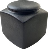 Crematie urn mat zwart (80x80x90mm)