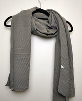 Dames sjaal Mayra geribbeld grijs