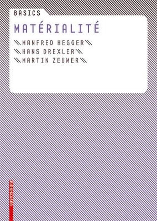 Cover van het boek 'Basics Matérialité'
