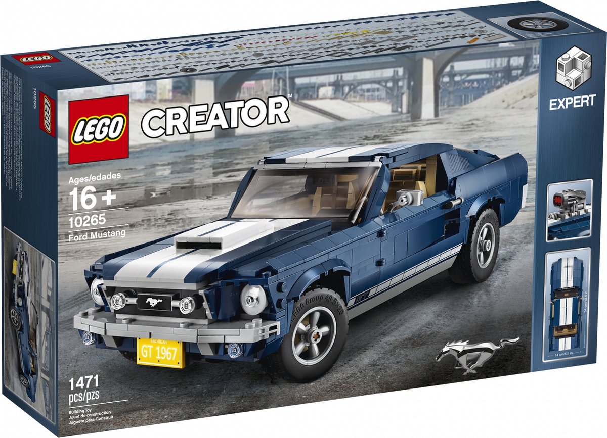 LEGO Creator Expert Ford Mustang 10265 Building Kit (1471 Pieces)