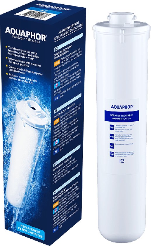 AQUAPHOR Filtre à eau à charbon moderne pour Robinet Blanc